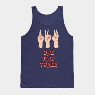 One Two Three Tank Top